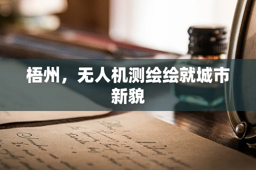 梧州，无人机测绘绘就城市新貌