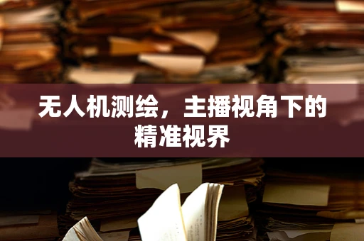 无人机测绘，主播视角下的精准视界