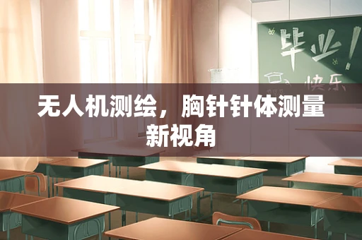 无人机测绘，胸针针体测量新视角