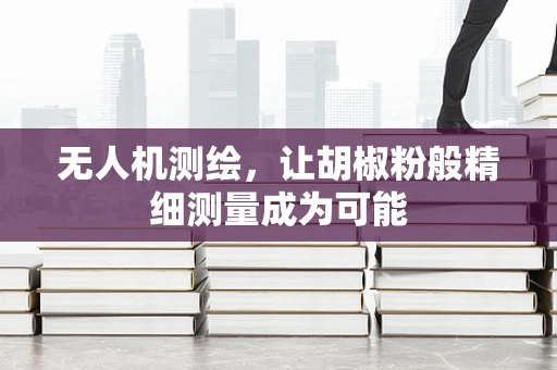 无人机测绘，让胡椒粉般精细测量成为可能