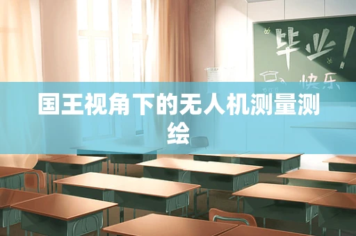 国王视角下的无人机测量测绘