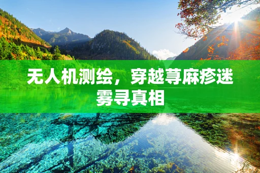 无人机测绘，穿越荨麻疹迷雾寻真相