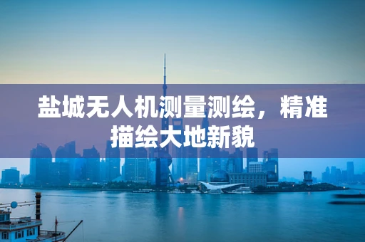 盐城无人机测量测绘，精准描绘大地新貌