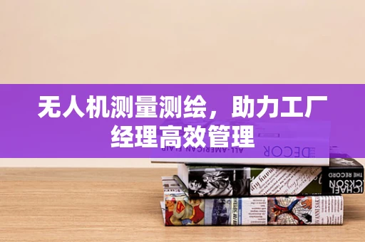 无人机测量测绘，助力工厂经理高效管理