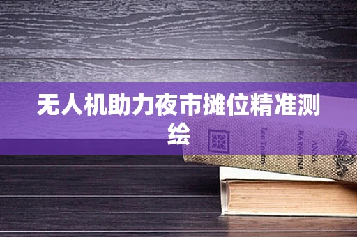 无人机助力夜市摊位精准测绘