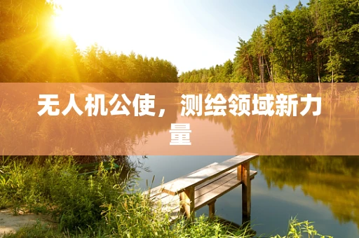 无人机公使，测绘领域新力量