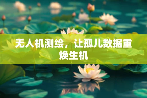 无人机测绘，让孤儿数据重焕生机