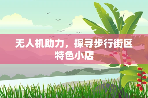 无人机助力，探寻步行街区特色小店