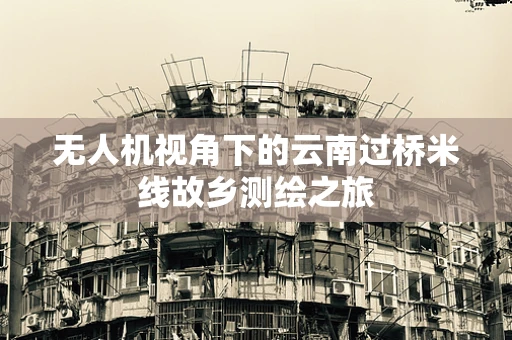 无人机视角下的云南过桥米线故乡测绘之旅