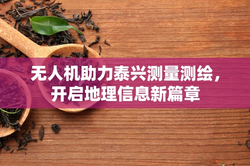无人机助力泰兴测量测绘，开启地理信息新篇章