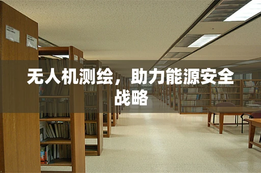 无人机测绘，助力能源安全战略