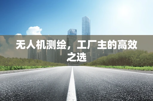 无人机测绘，工厂主的高效之选