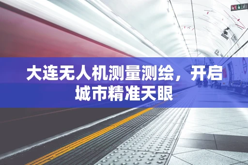 大连无人机测量测绘，开启城市精准天眼