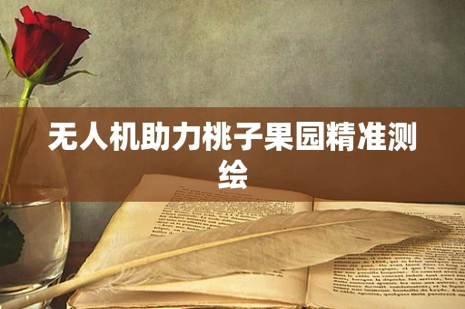 无人机助力桃子果园精准测绘