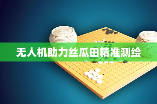 无人机助力丝瓜田精准测绘