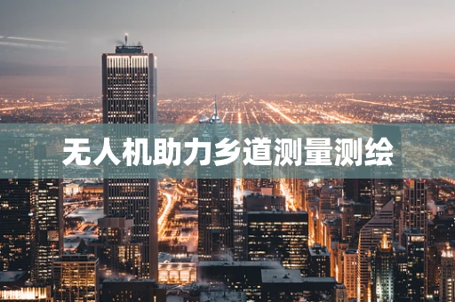 无人机助力乡道测量测绘