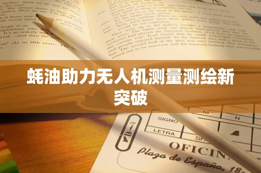 蚝油助力无人机测量测绘新突破