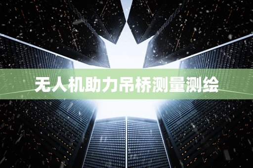 无人机助力吊桥测量测绘