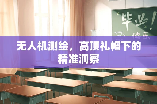 无人机测绘，高顶礼帽下的精准洞察