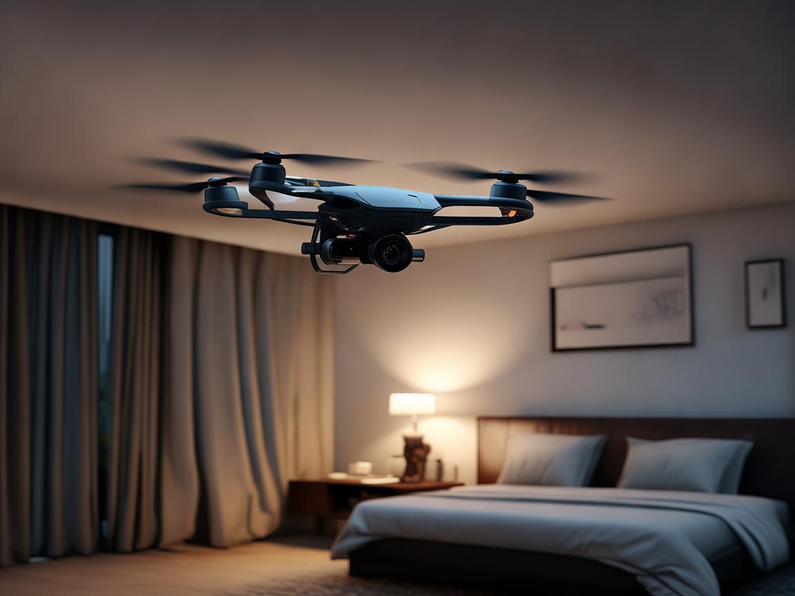 无人机测绘助力卧室床头灯精准布局