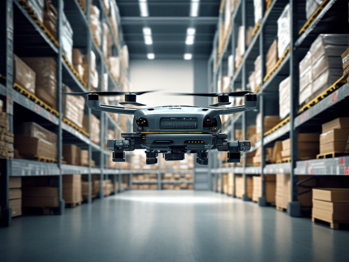 无人机助力仓库货架测量测绘