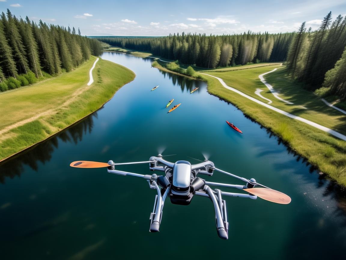 无人机助力皮划艇赛道测绘