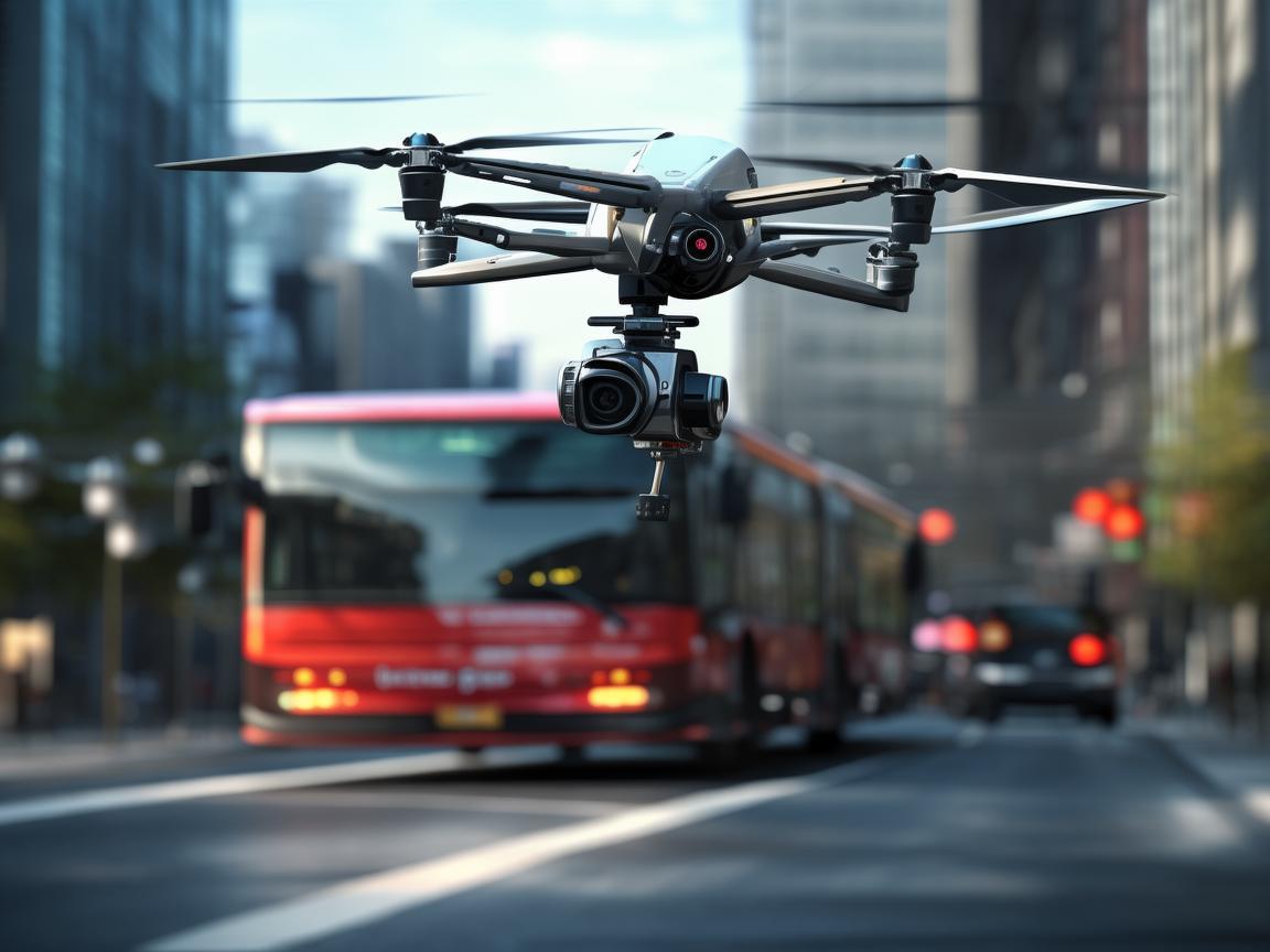 无人机助力公共汽车测量测绘