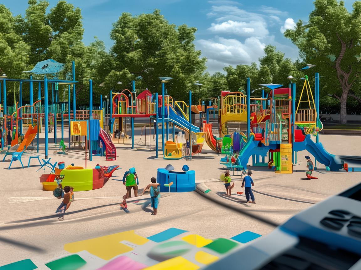 无人机助力休闲广场儿童游乐区测绘