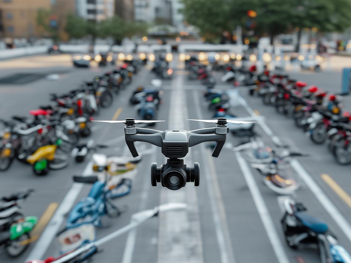 无人机助力非机动车停车场测绘