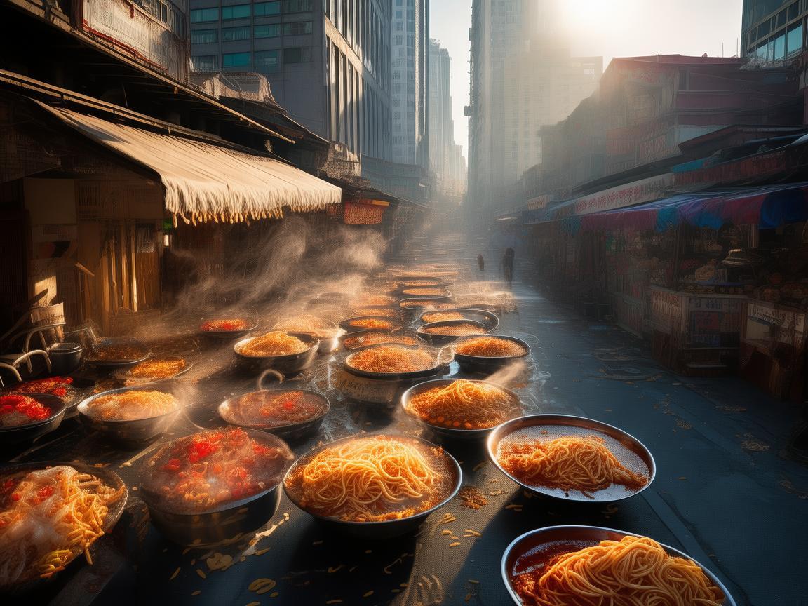 无人机测绘下的重庆小面风情