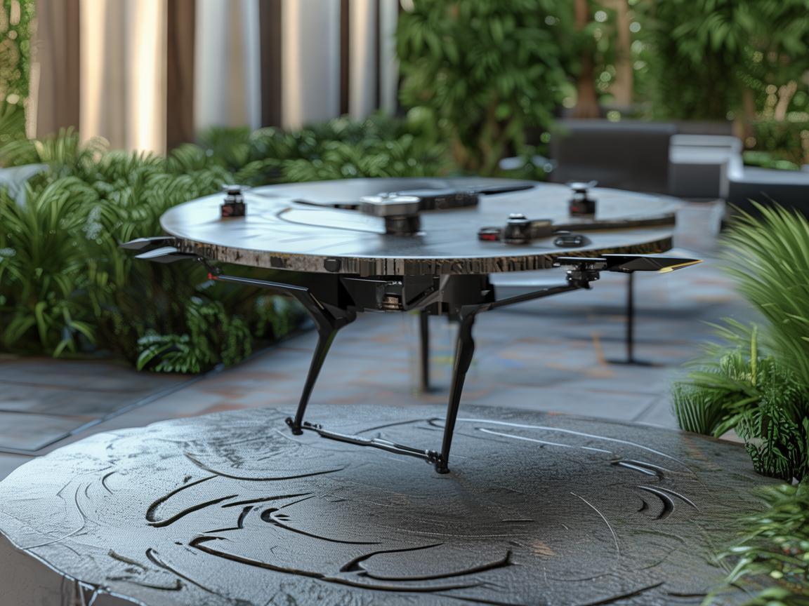 无人机助力庭院石桌精准测绘
