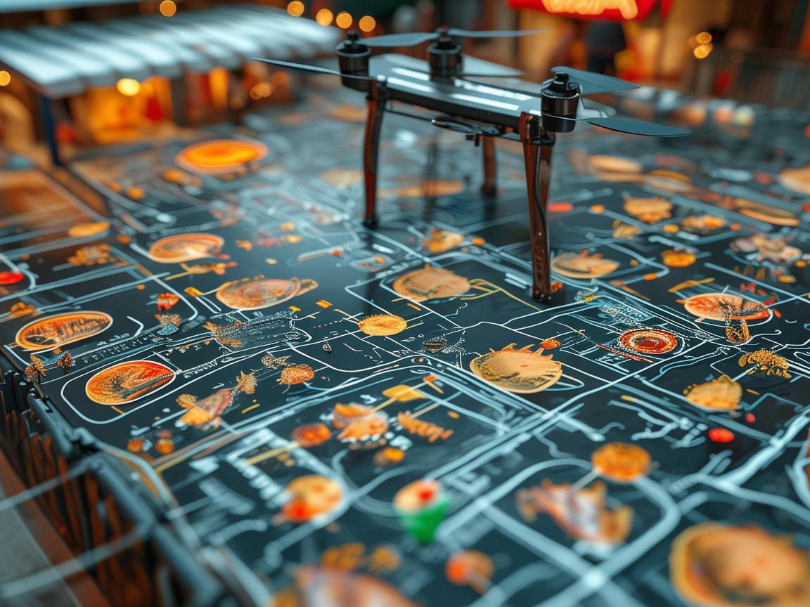 无人机测绘，为烤鱼串绘制独特地图