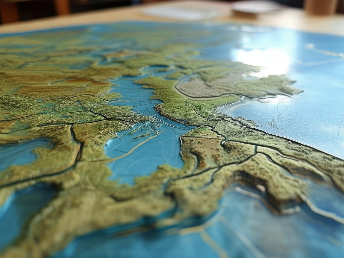 无人机测绘，桌布绘就大地新貌