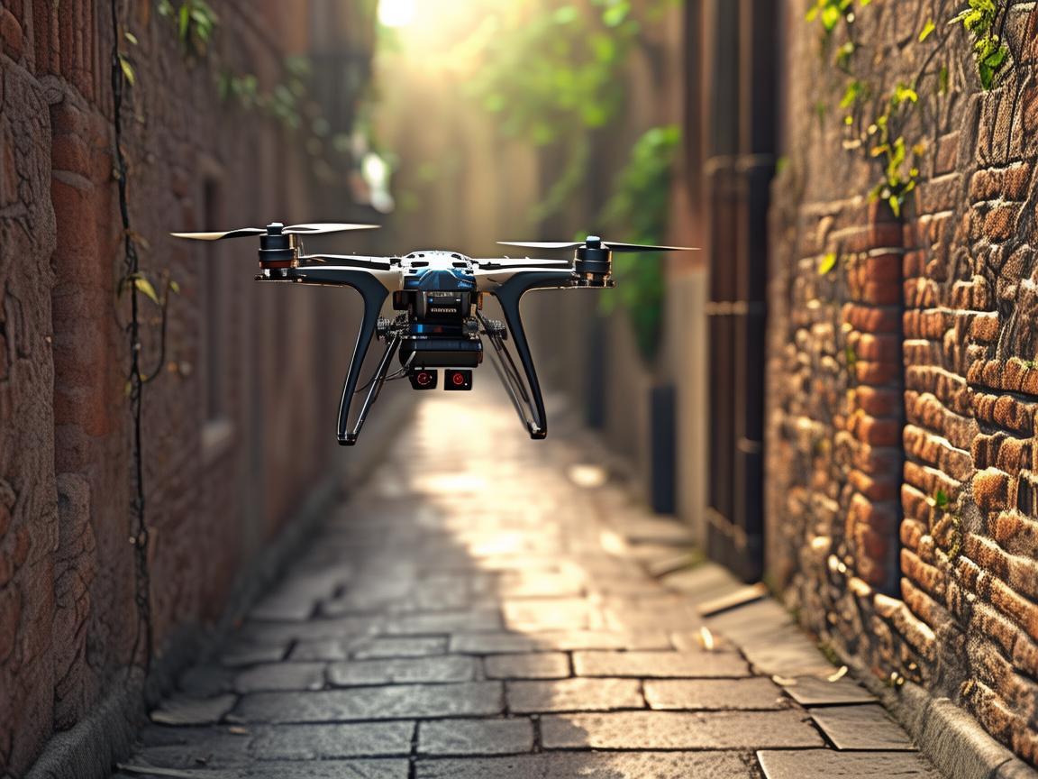 无人机助力巷子拐角精准测绘