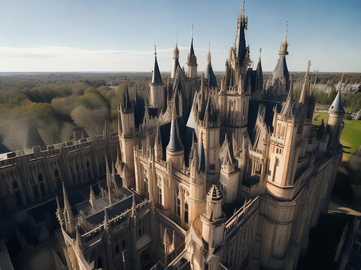 无人机测绘城堡塔楼的奇妙之旅