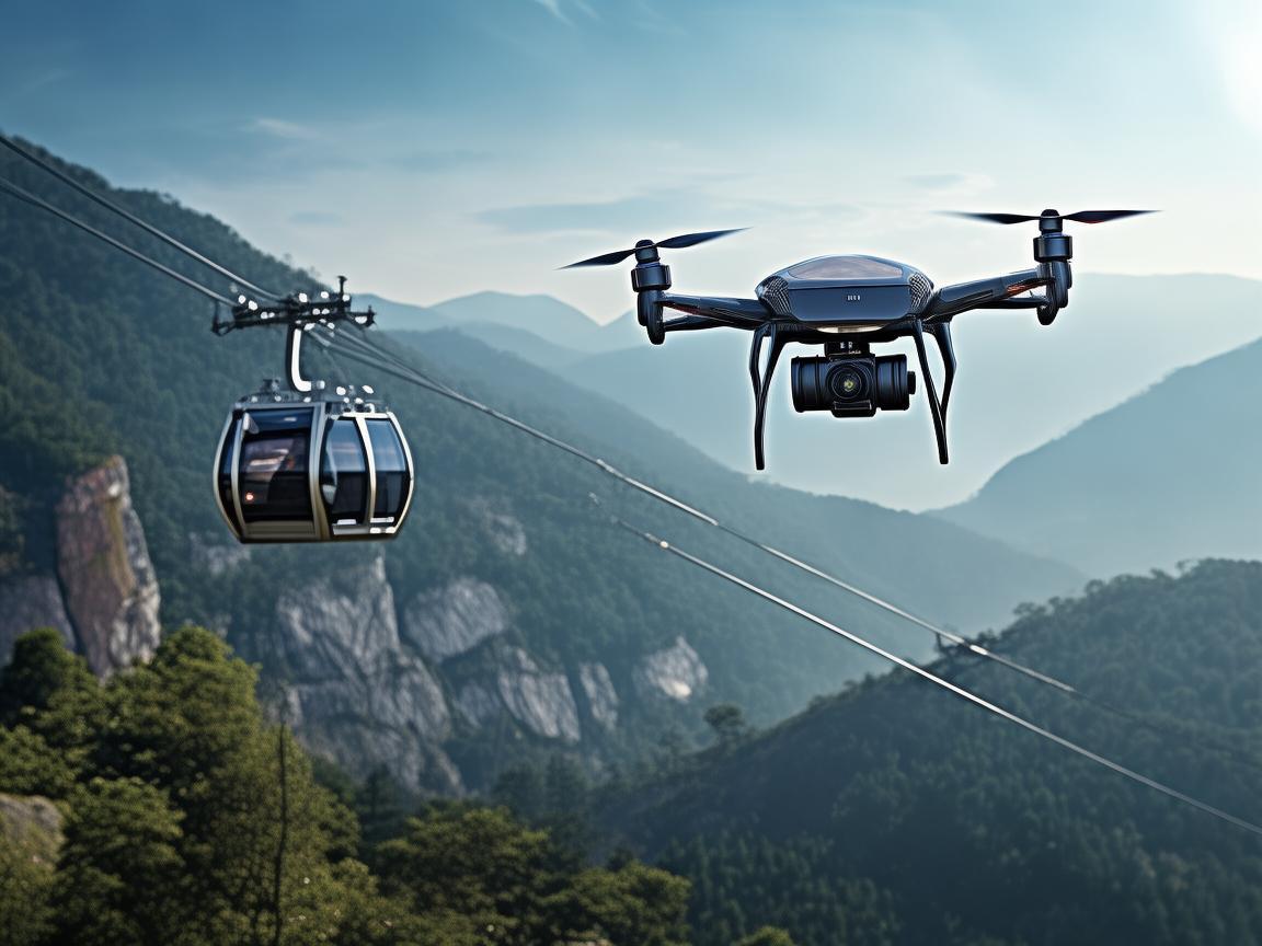 无人机测绘与缆车协同作业新探索