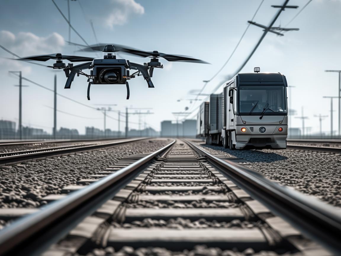 无人机助力接触网检测车测量测绘