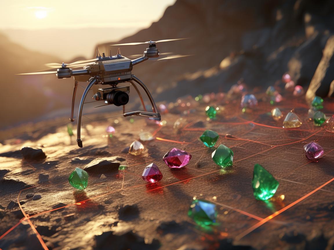 宝石测量测绘，无人机的精准探寻