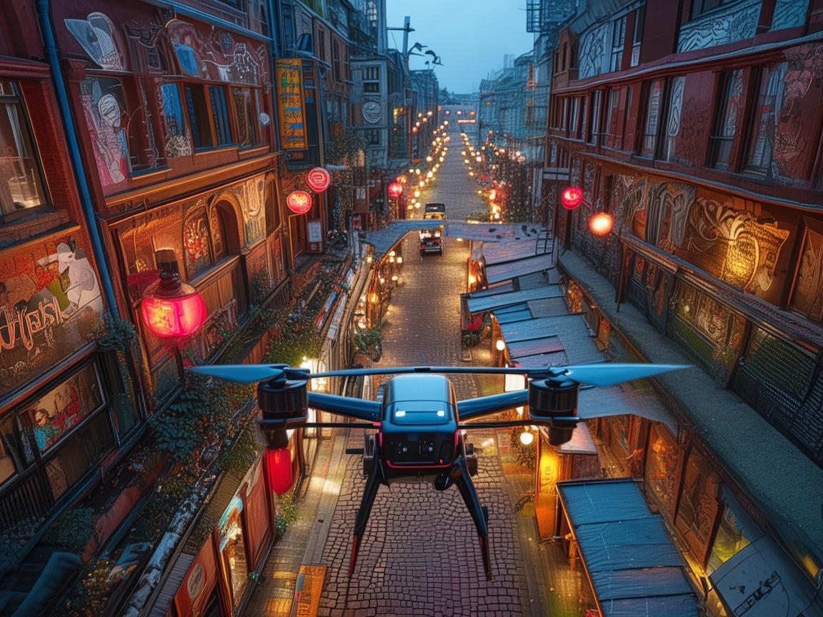 无人机助力酒吧街测量测绘