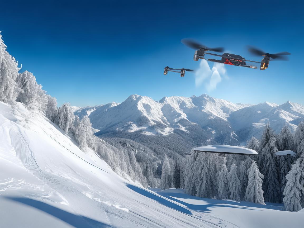 无人机助力滑雪场服务中心测绘